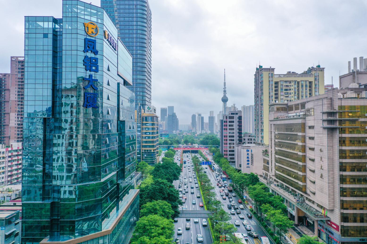 立足佛山,鳳翔寰宇!鳳鋁大廈亮相佛山CBD